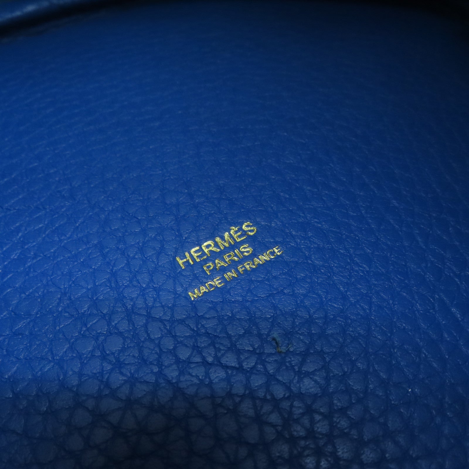 HERMES 【激減優惠】Clemence皮革Picotin MM金扣手挽袋Blue France/藍色