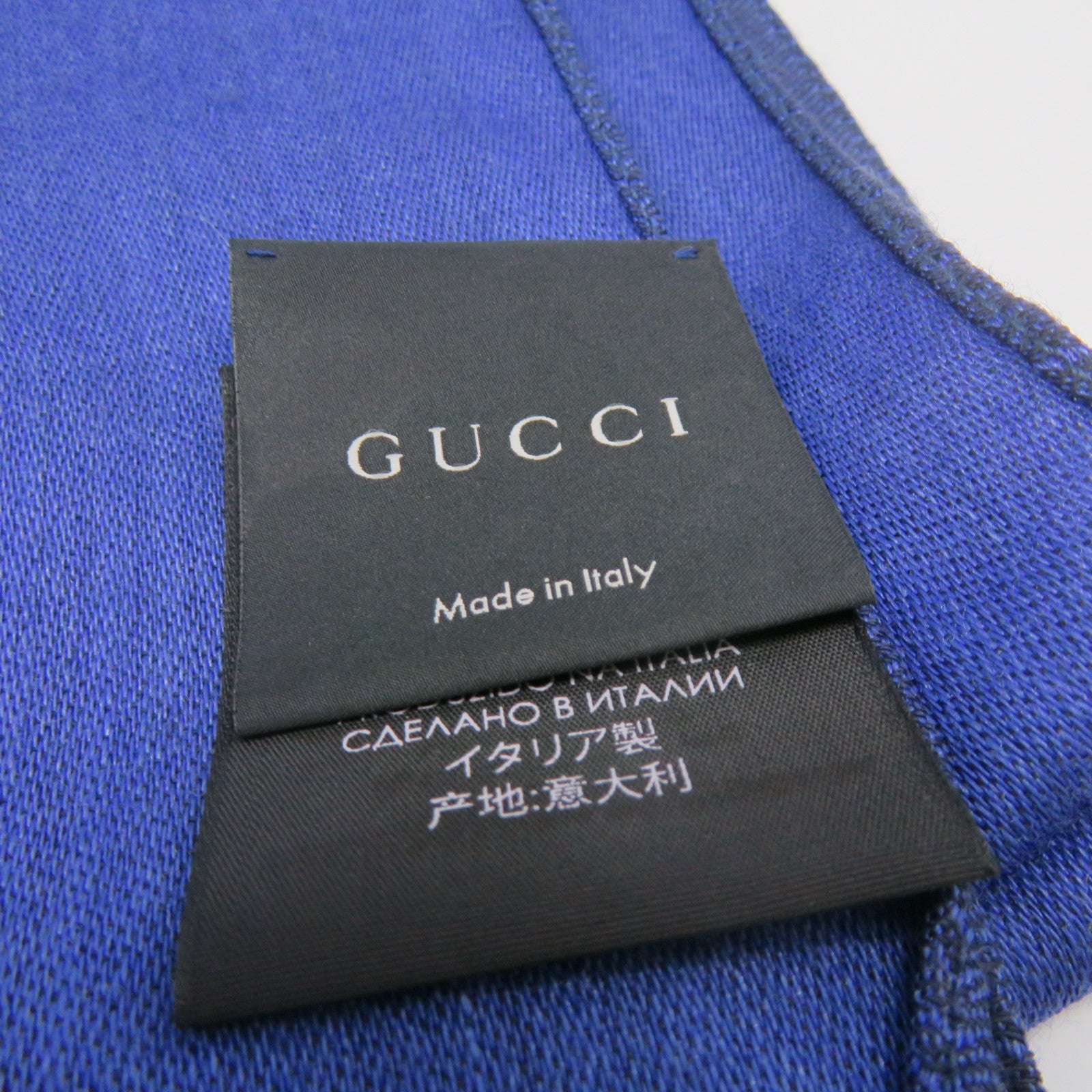 GUCCI 羊绒Scarf围巾蓝色