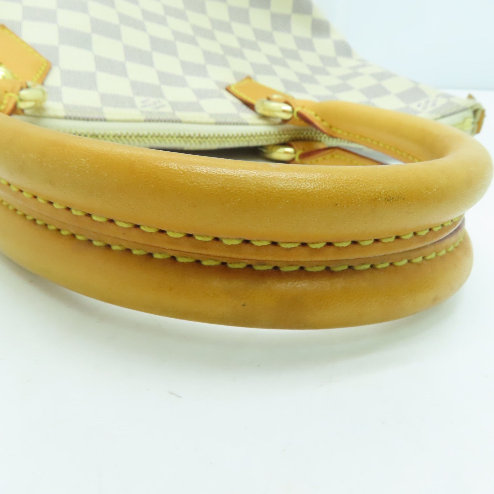 LOUIS VUITTON 【激减优惠】Damier Azur Saleya PM金扣手挽袋米色