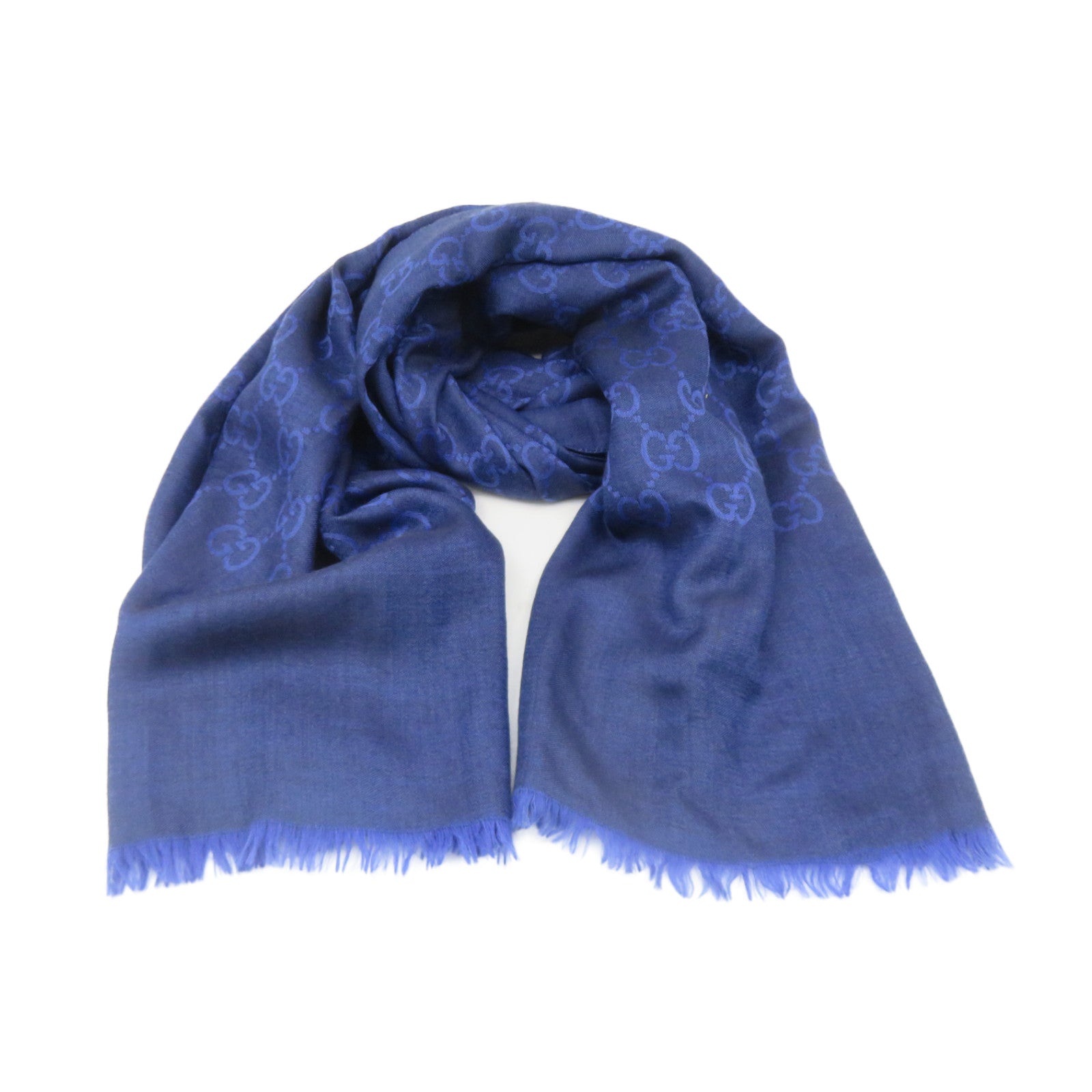 GUCCI 羊绒Scarf围巾蓝色