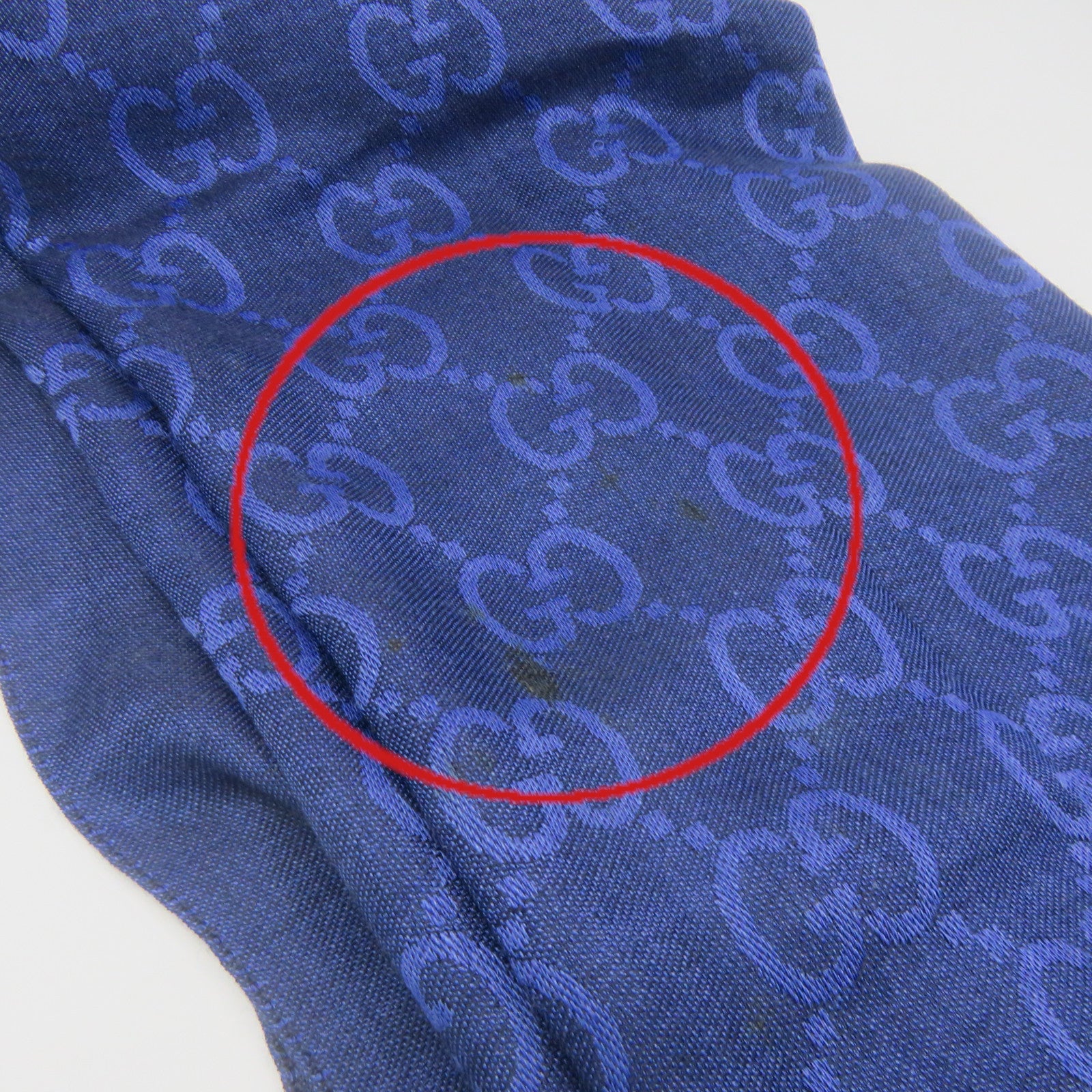 GUCCI 羊绒Scarf围巾蓝色