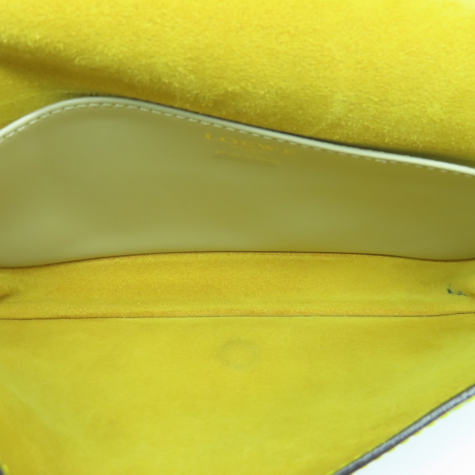 LOEWE 牛皮皮革Shoulder Bag金扣肩背袋灰色/粉紅色