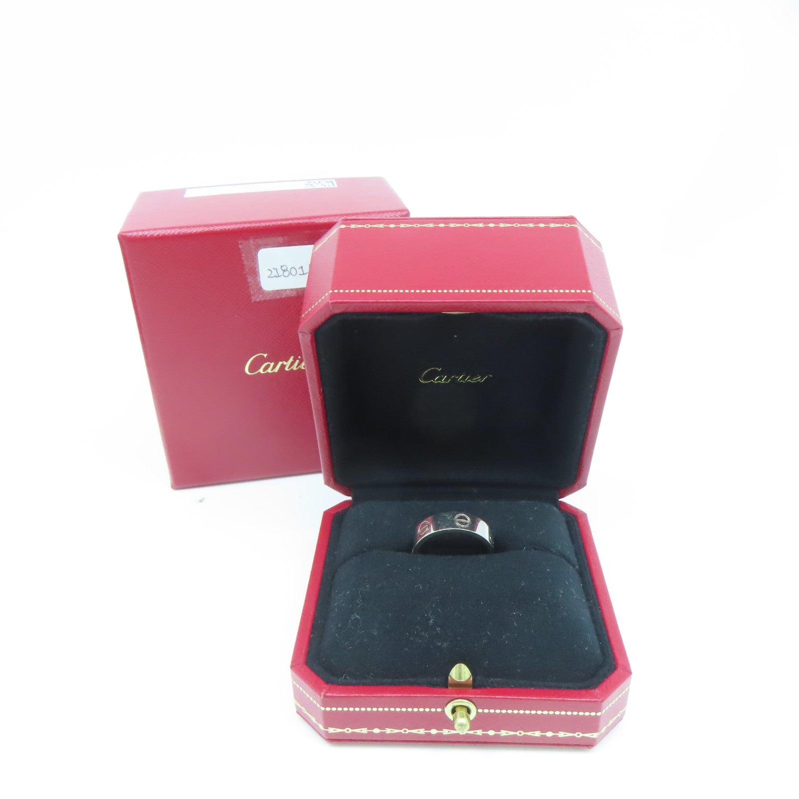 CARTIER 18K白金Love Ring戒指#53/US#6.25