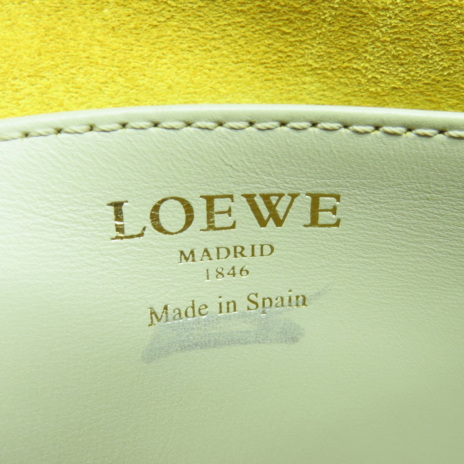 LOEWE 牛皮皮革Shoulder Bag金扣肩背袋灰色/粉紅色