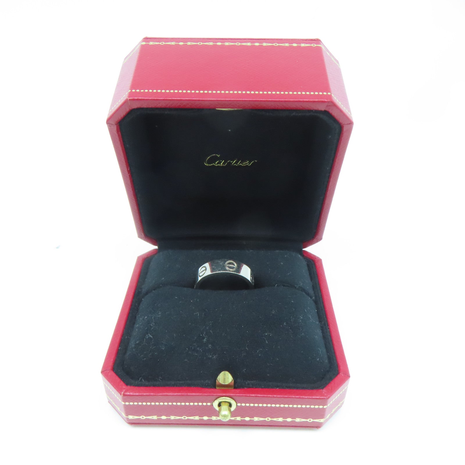 CARTIER 18K白金Love Ring戒指#53/US#6.25