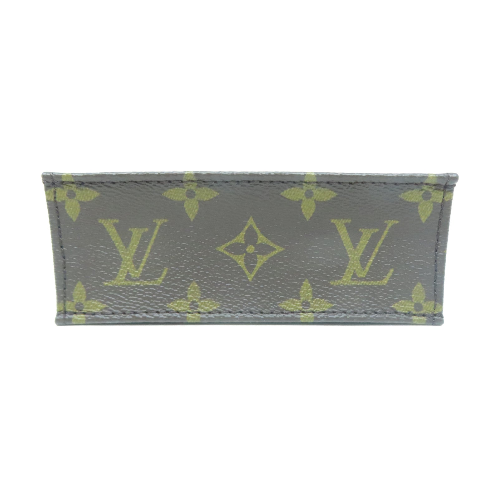 LOUIS VUITTON Monogram Petit Sac Plat金扣手挽肩背兩用袋啡色