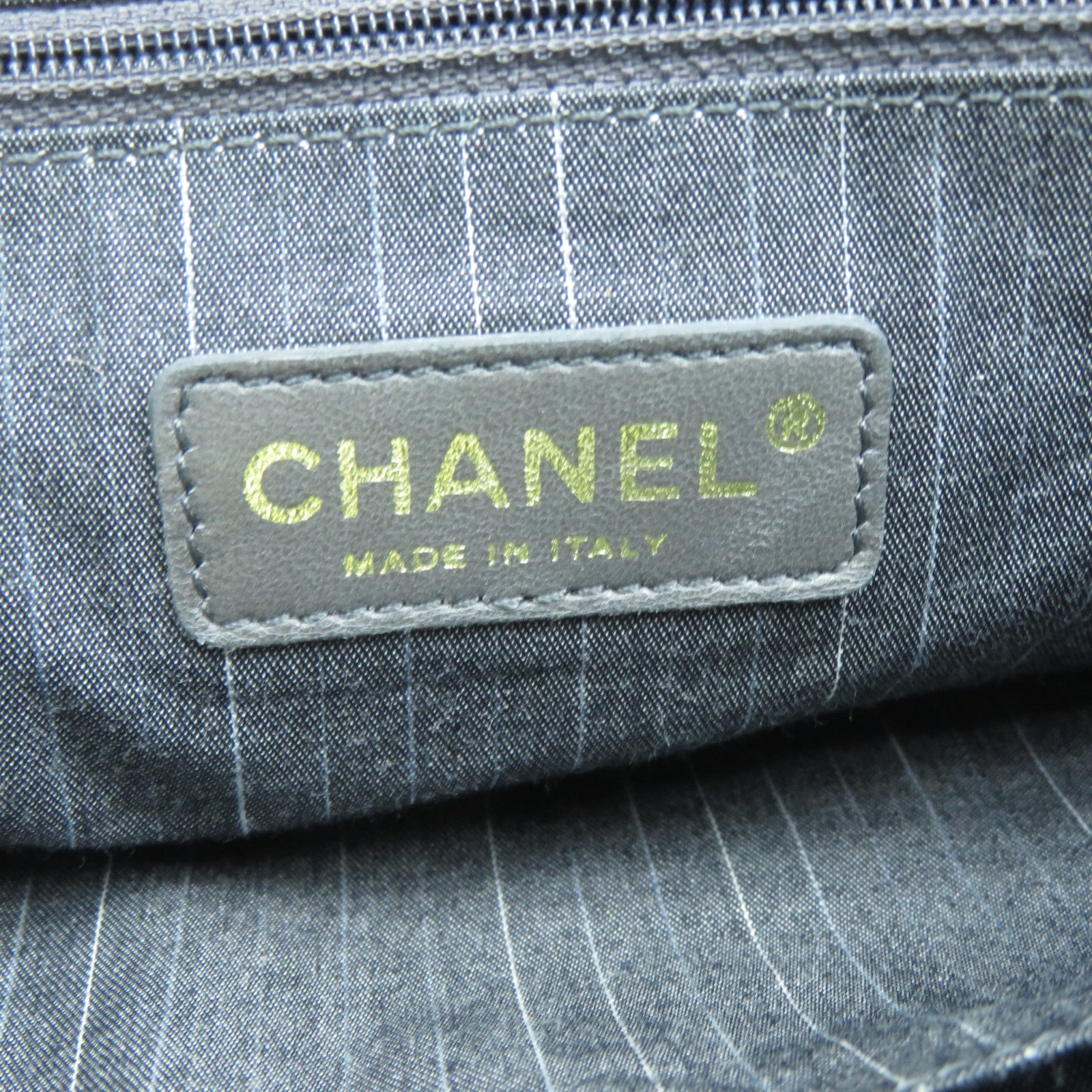 CHANEL 菱格牛皮皮革Chain Shoulder Bag金扣手挽肩背兩用袋黑色