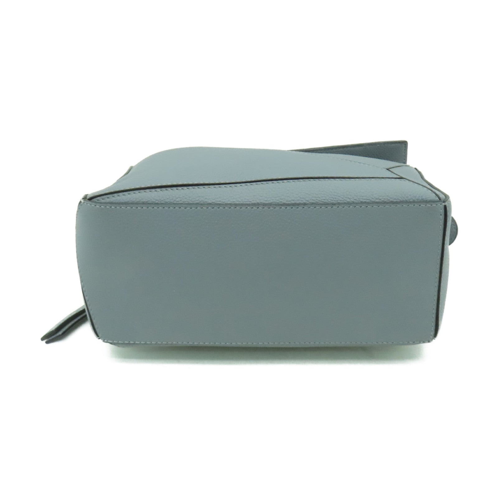 LOEWE 牛皮皮革Puzzle Small Bag金扣手挽肩背兩用袋灰色