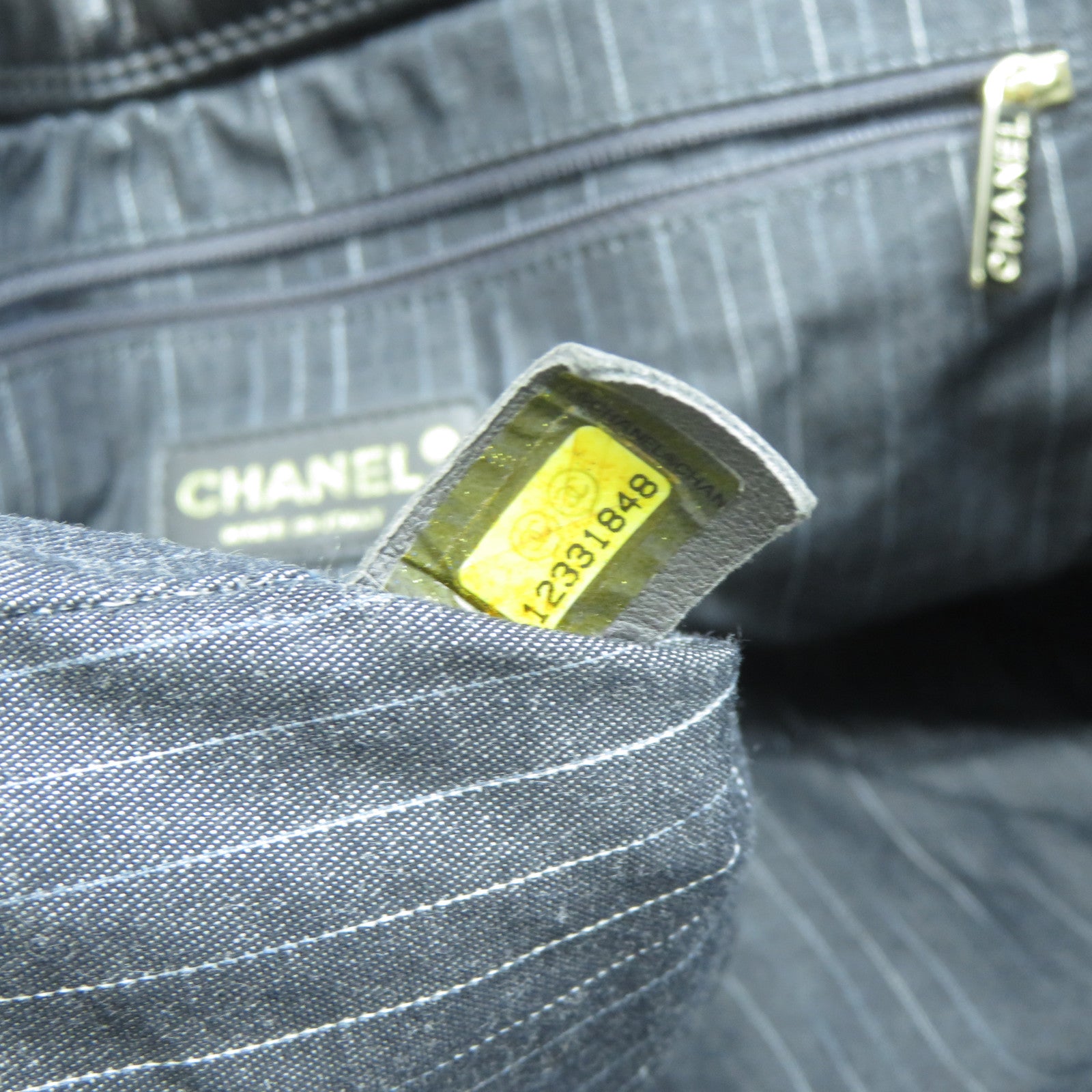 CHANEL 菱格牛皮皮革Chain Shoulder Bag金扣手挽肩背兩用袋黑色