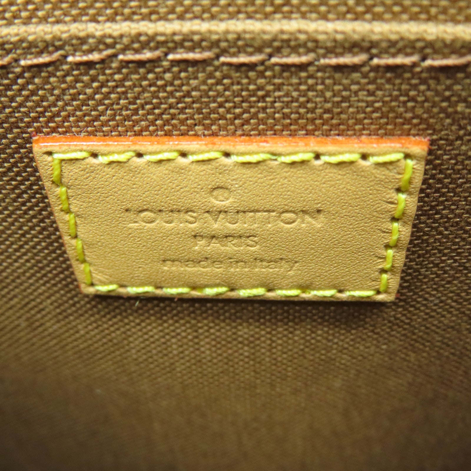 LOUIS VUITTON Monogram Petit Sac Plat金扣手挽肩背兩用袋啡色