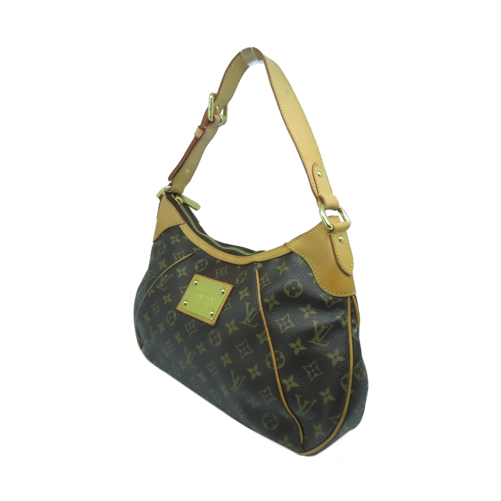 LOUIS VUITTON Monogram Thames GM金扣肩背袋啡色