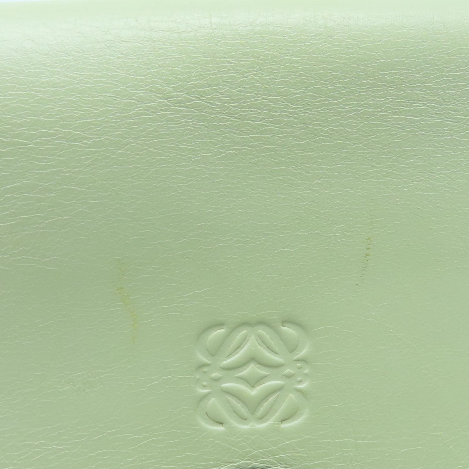 LOEWE 牛皮皮革Shoulder Bag金扣肩背袋灰色/粉紅色
