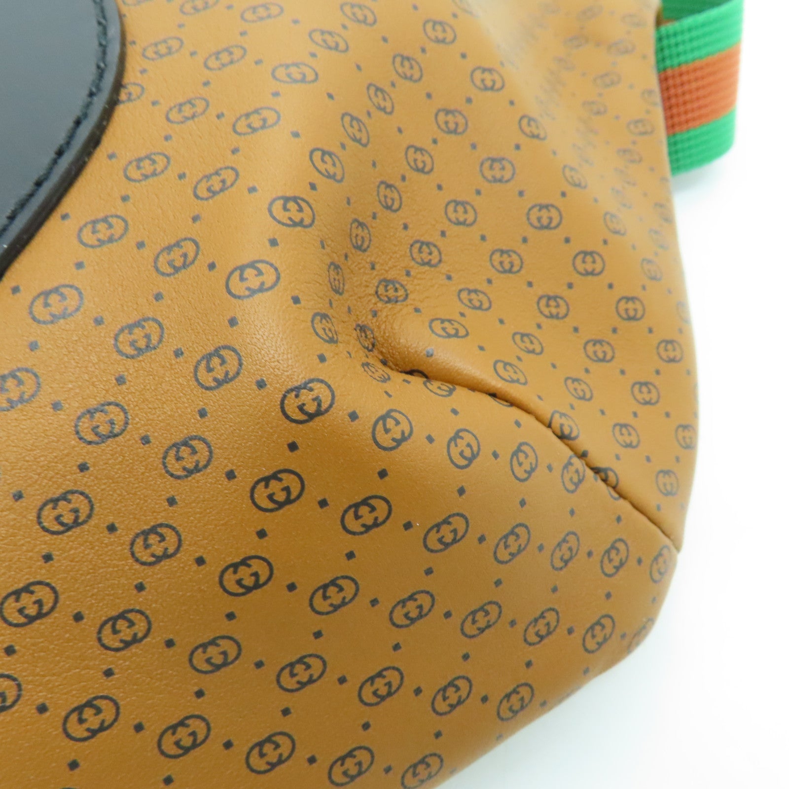 GUCCI cowhide leather Waist Bag brown