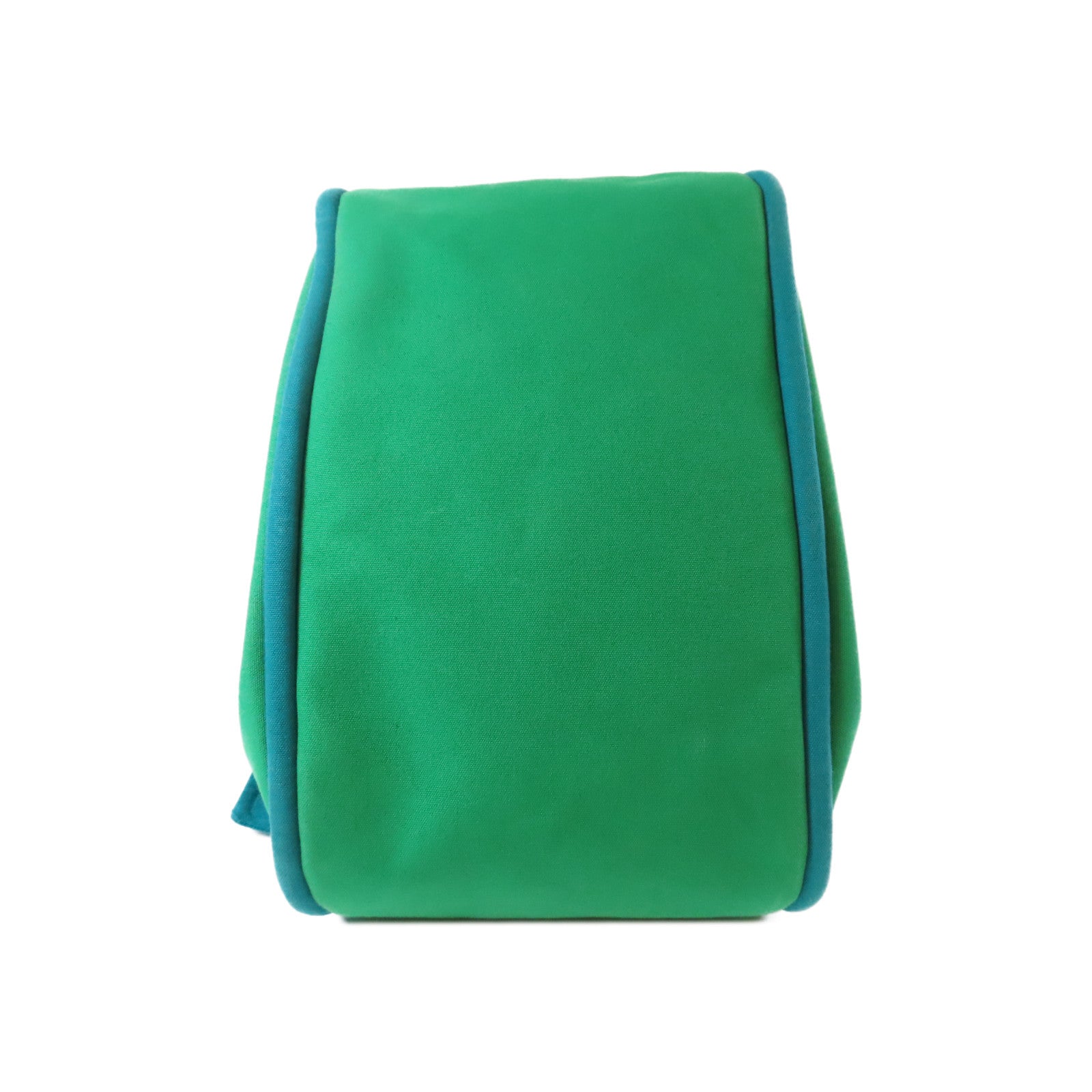 HERMES 帆布Sac Baga銀扣肩背袋綠色
