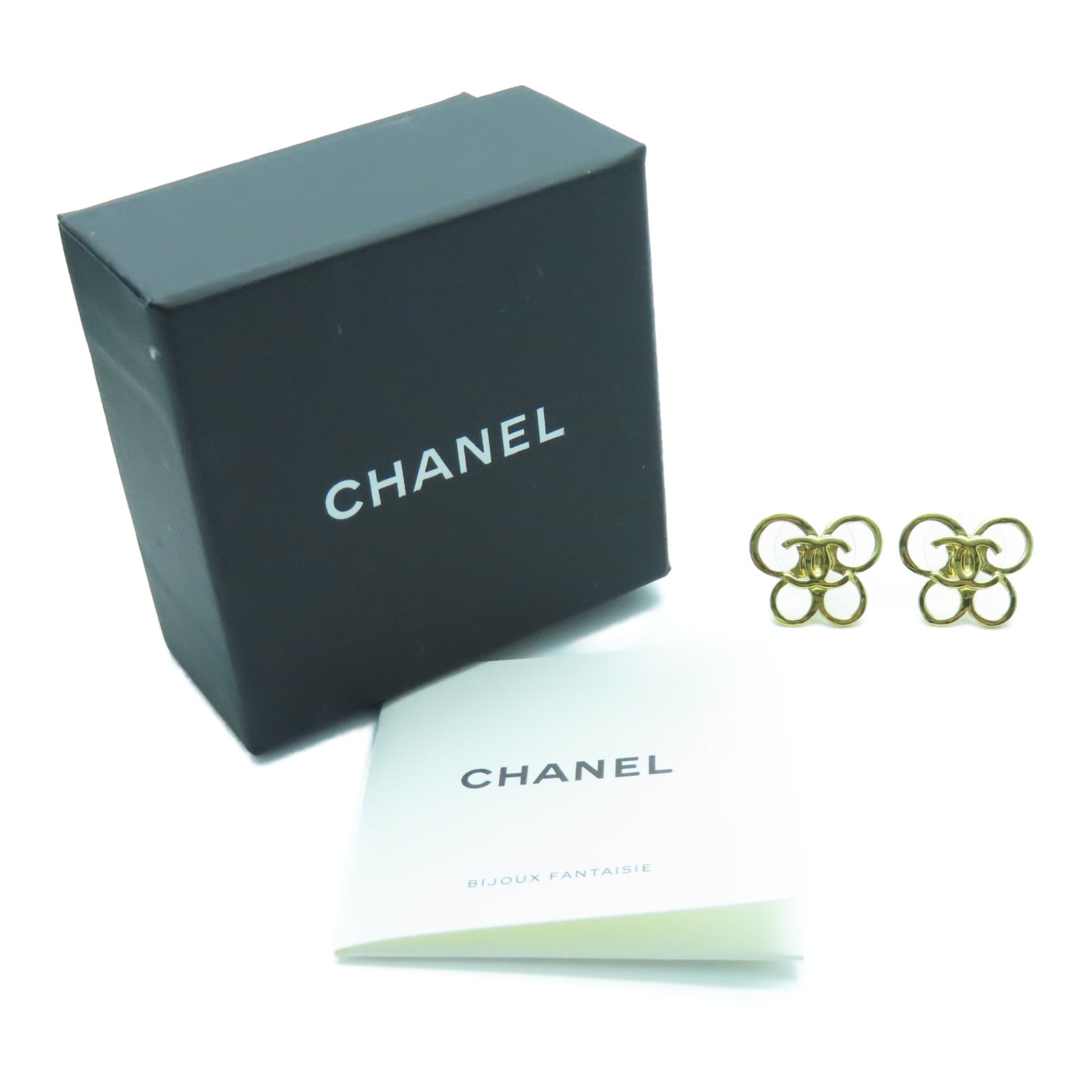 CHANEL 金属Earrings耳环金色