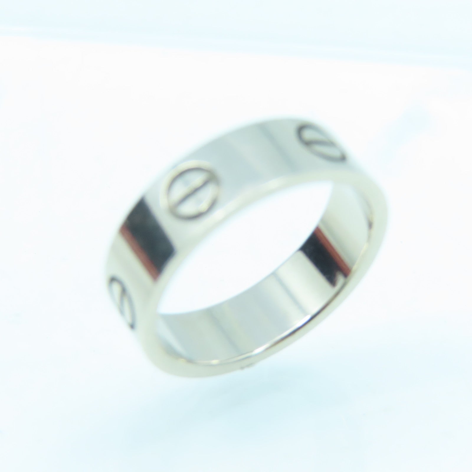 CARTIER 18K白金Love Ring戒指#53/US#6.25