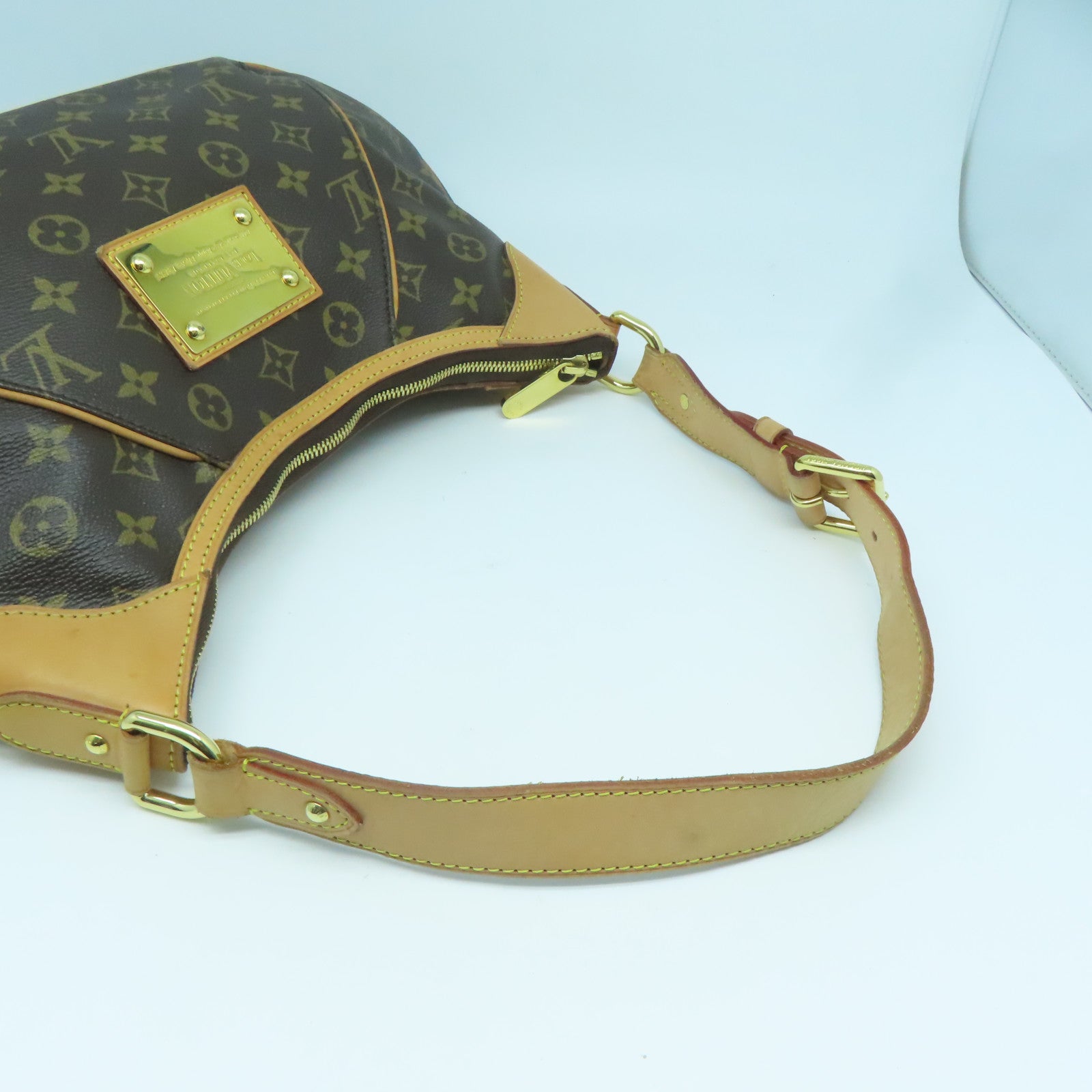 LOUIS VUITTON Monogram Thames GM金扣肩背袋啡色