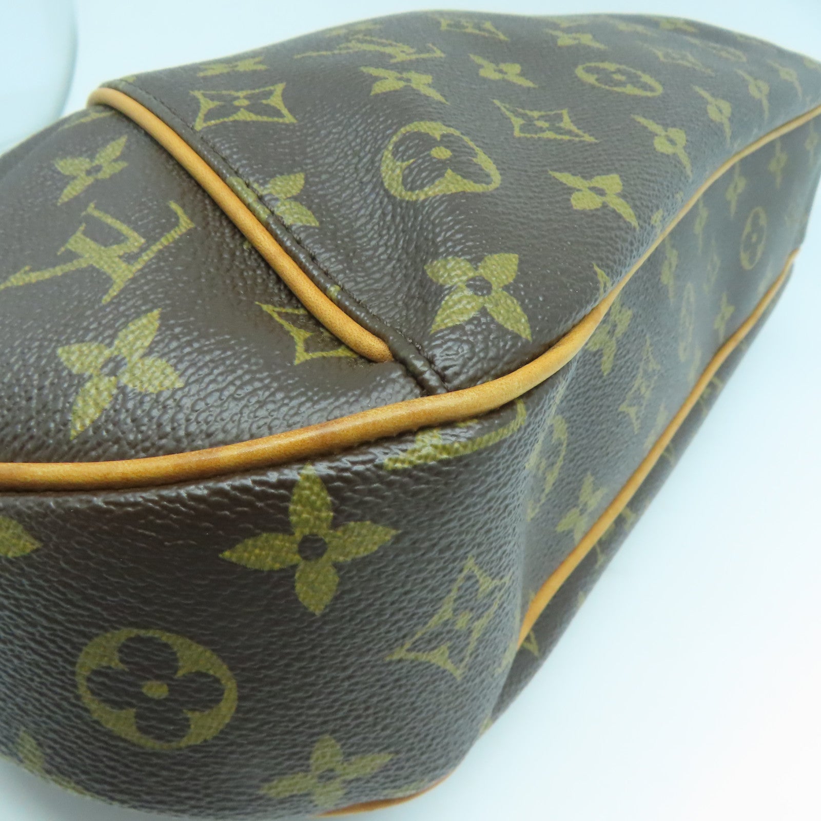 LOUIS VUITTON Monogram Thames GM金扣肩背袋啡色