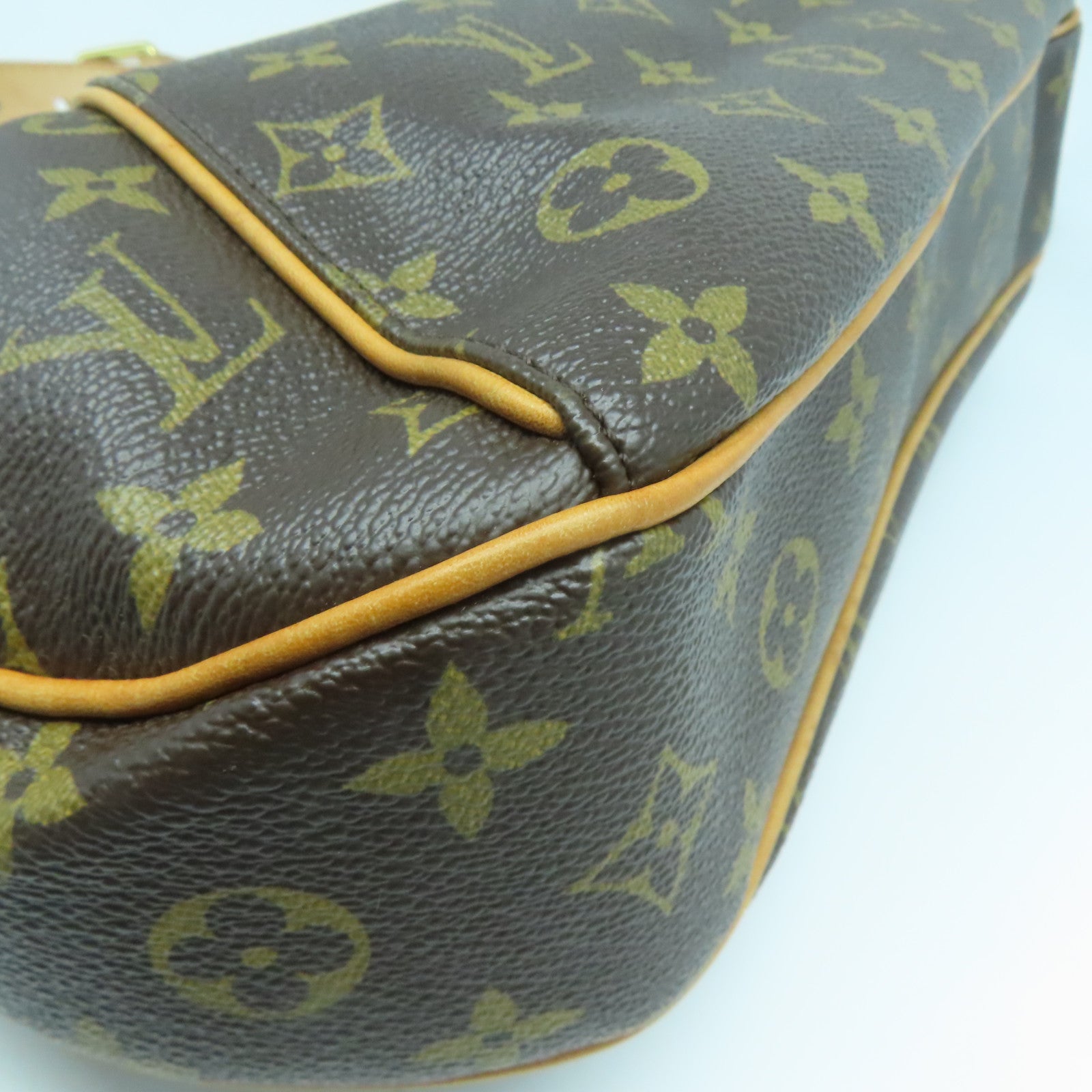 LOUIS VUITTON Monogram Thames GM金扣肩背袋啡色
