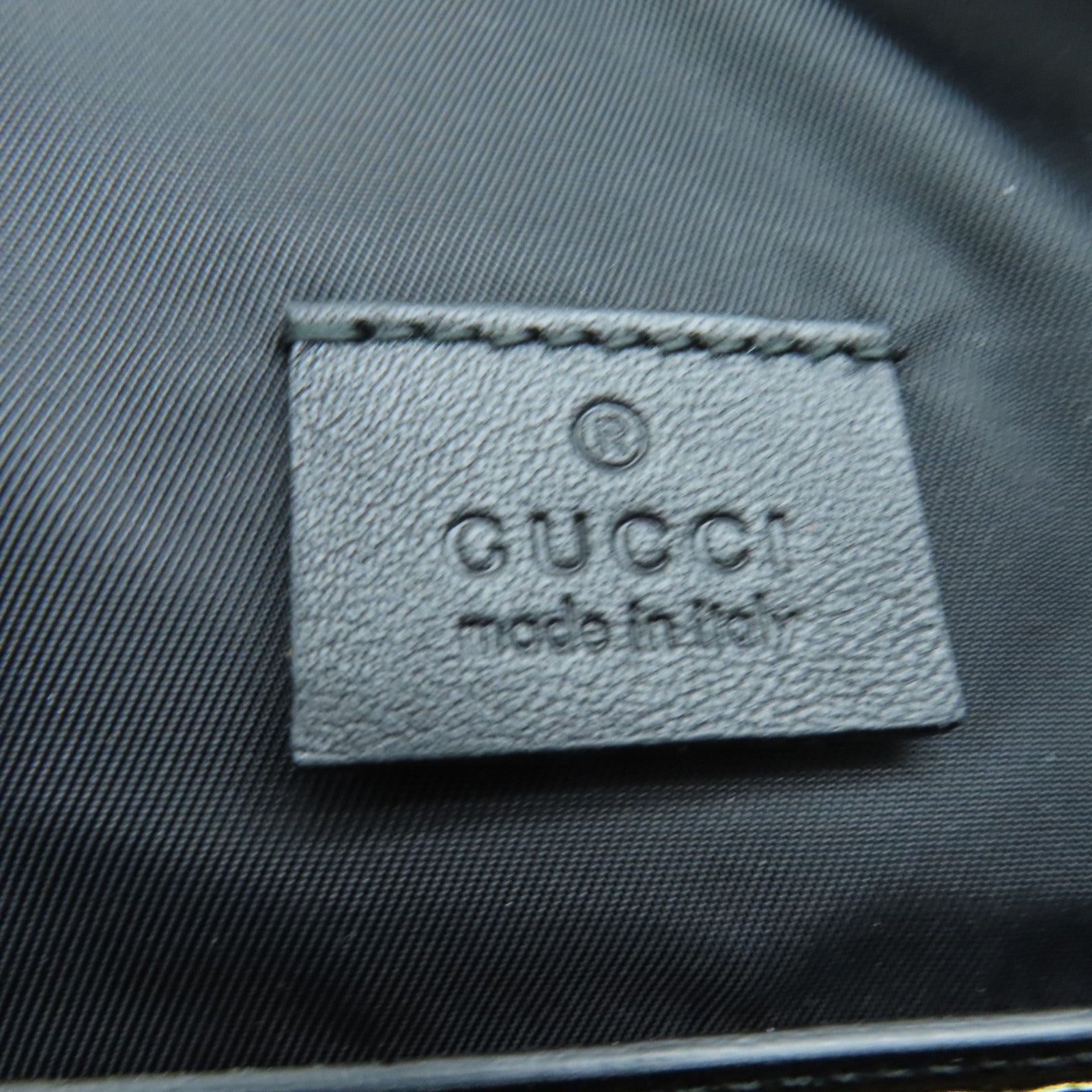 GUCCI cowhide leather Waist Bag brown