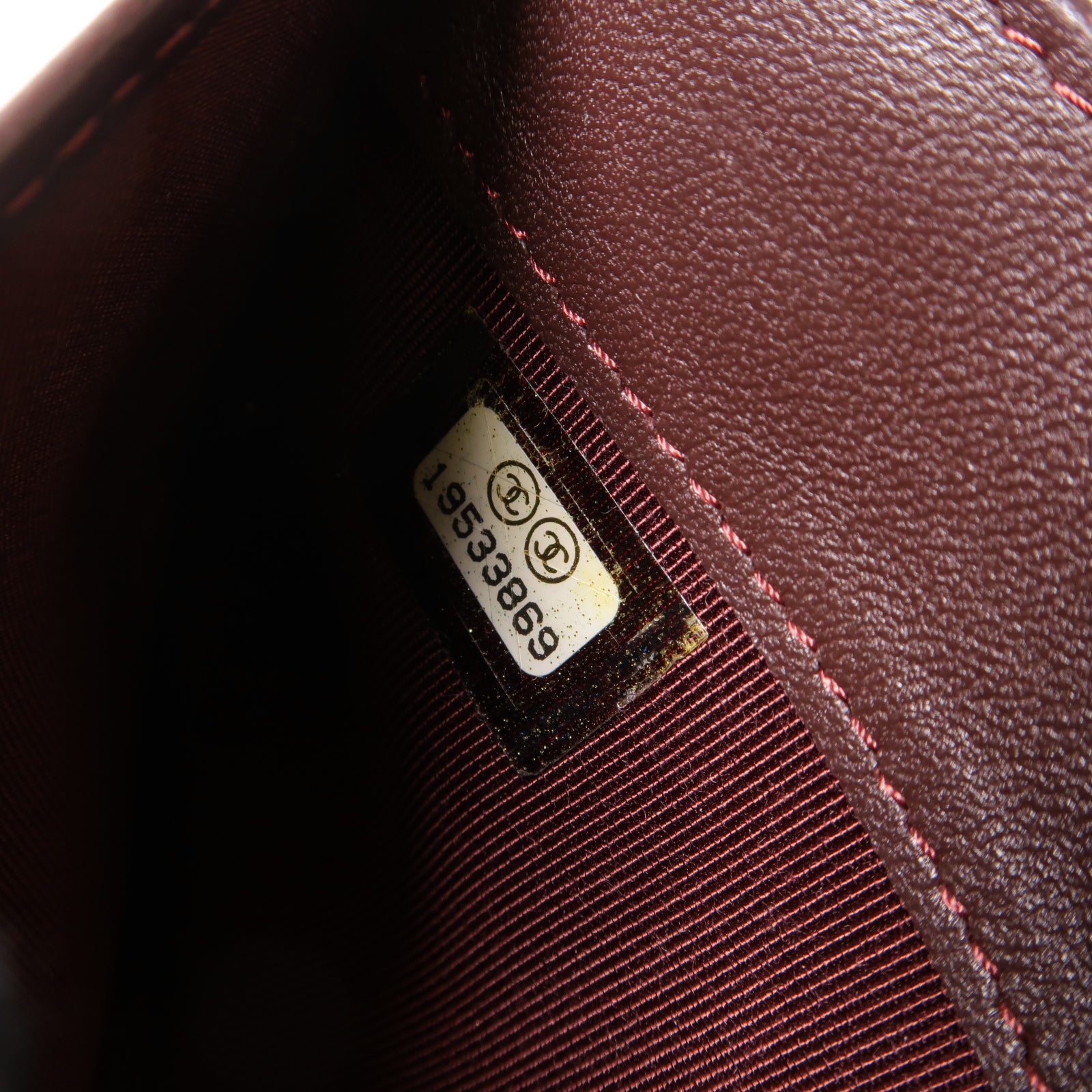 CHANEL 菱格羊皮皮革Long Wallet金扣長錢包黑色