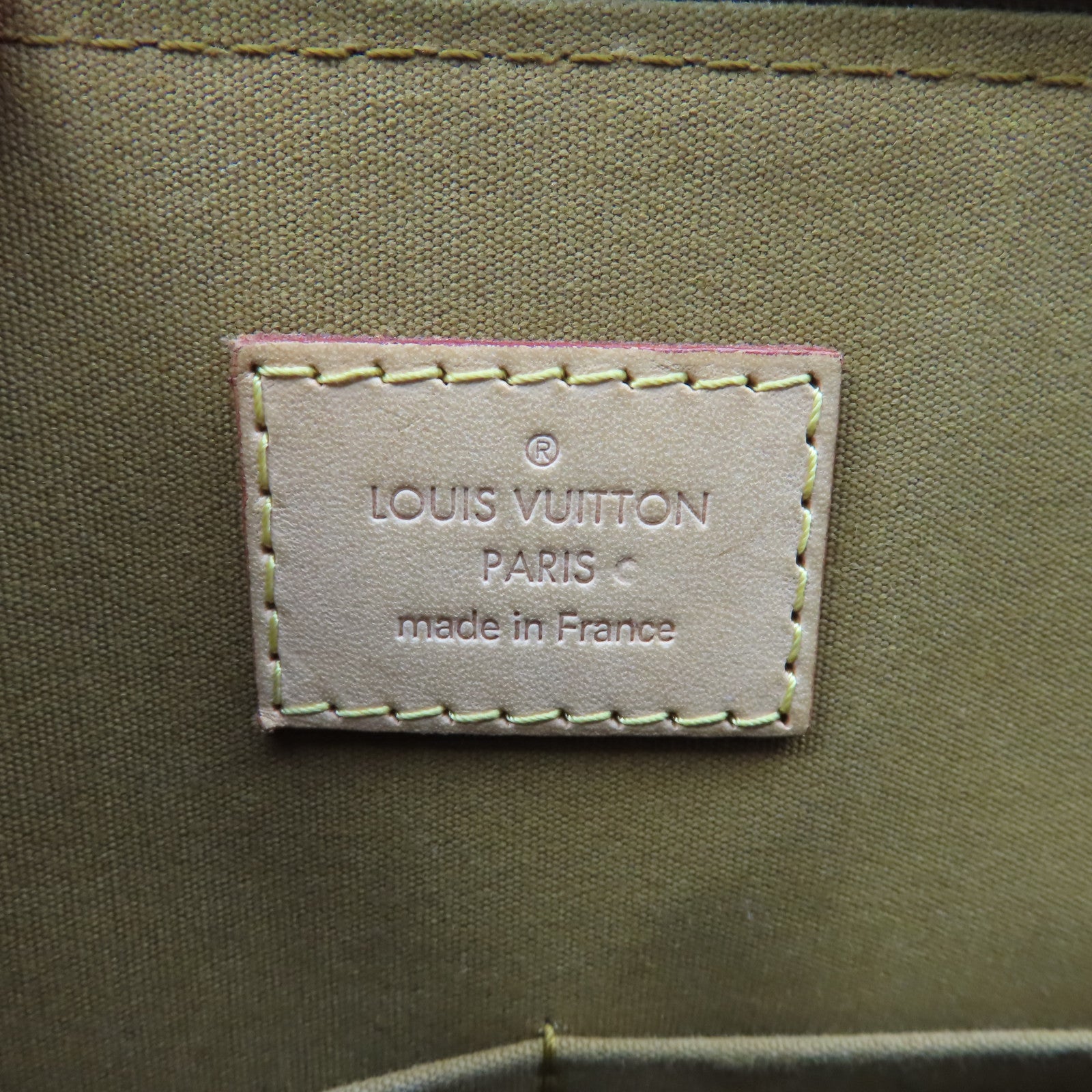 LOUIS VUITTON 【激減優惠】Vernis Alma PM Hand Bag金扣手挽袋金棕色