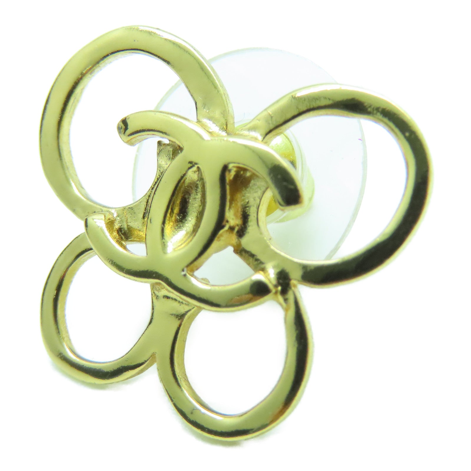 CHANEL 金属Earrings耳环金色