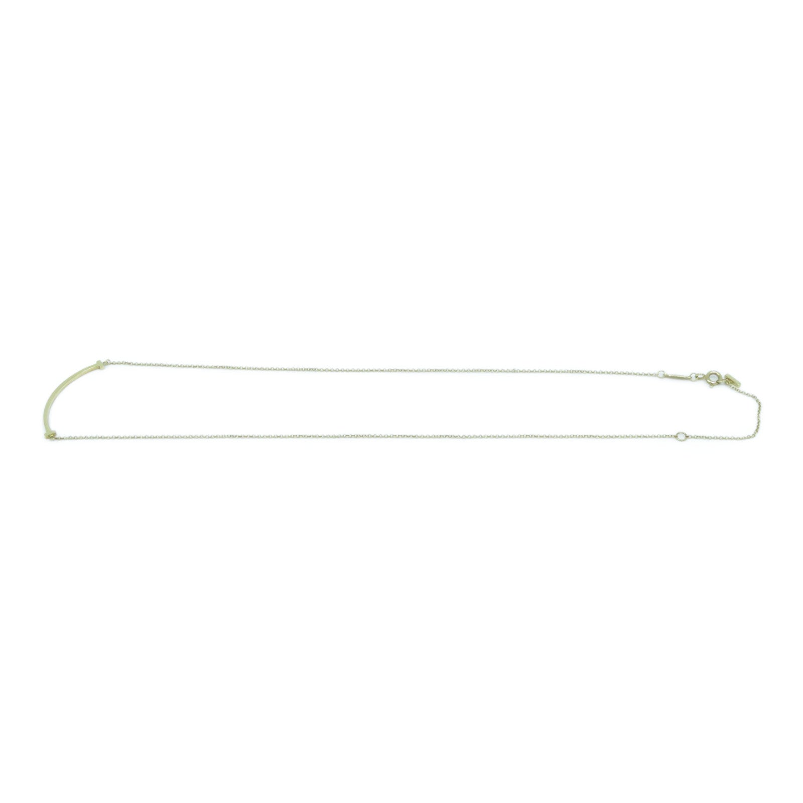 TIFFANY＆CO 18K玫瑰金Small T Smile Pendant金扣項鍊