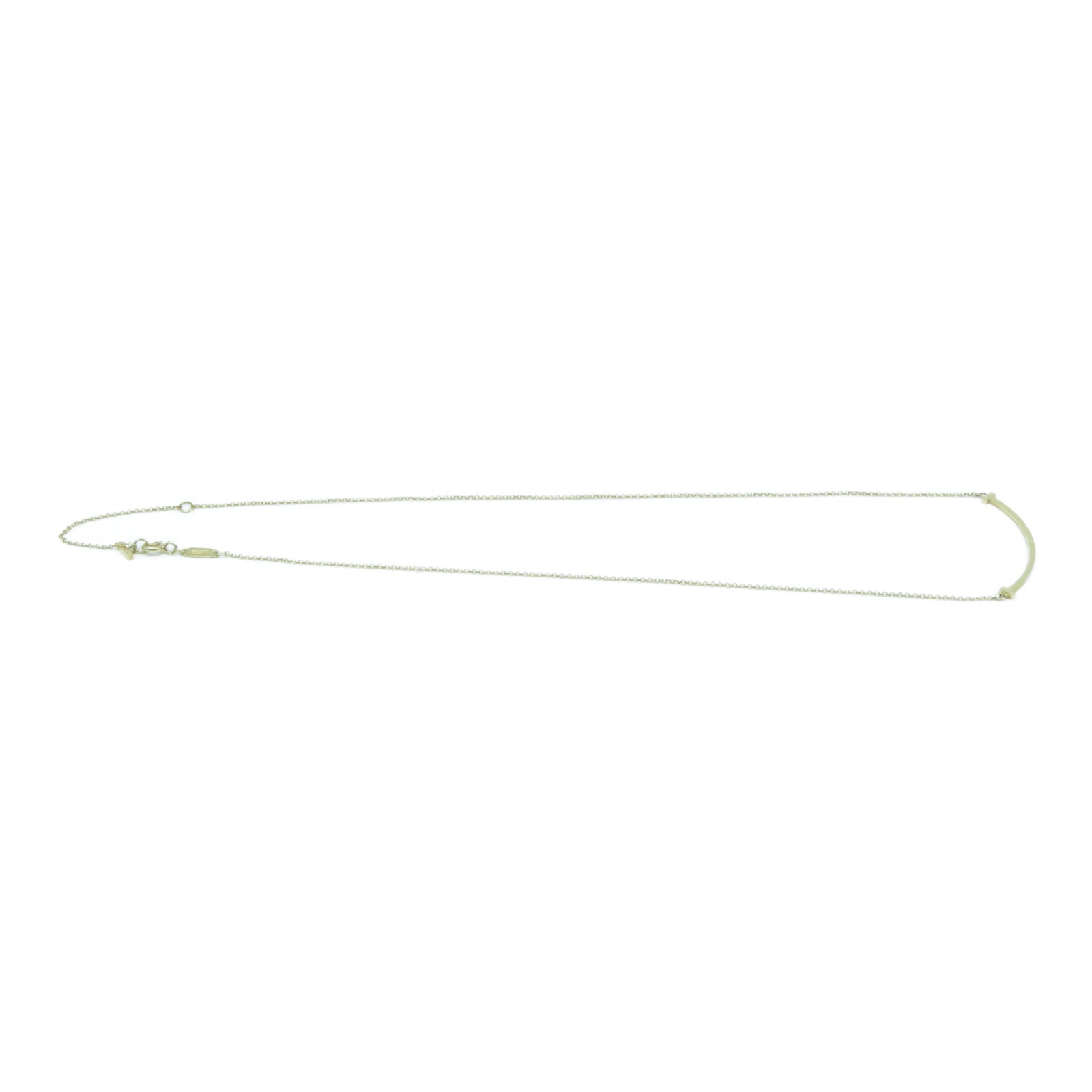 TIFFANY＆CO 18K玫瑰金Small T Smile Pendant金扣項鍊