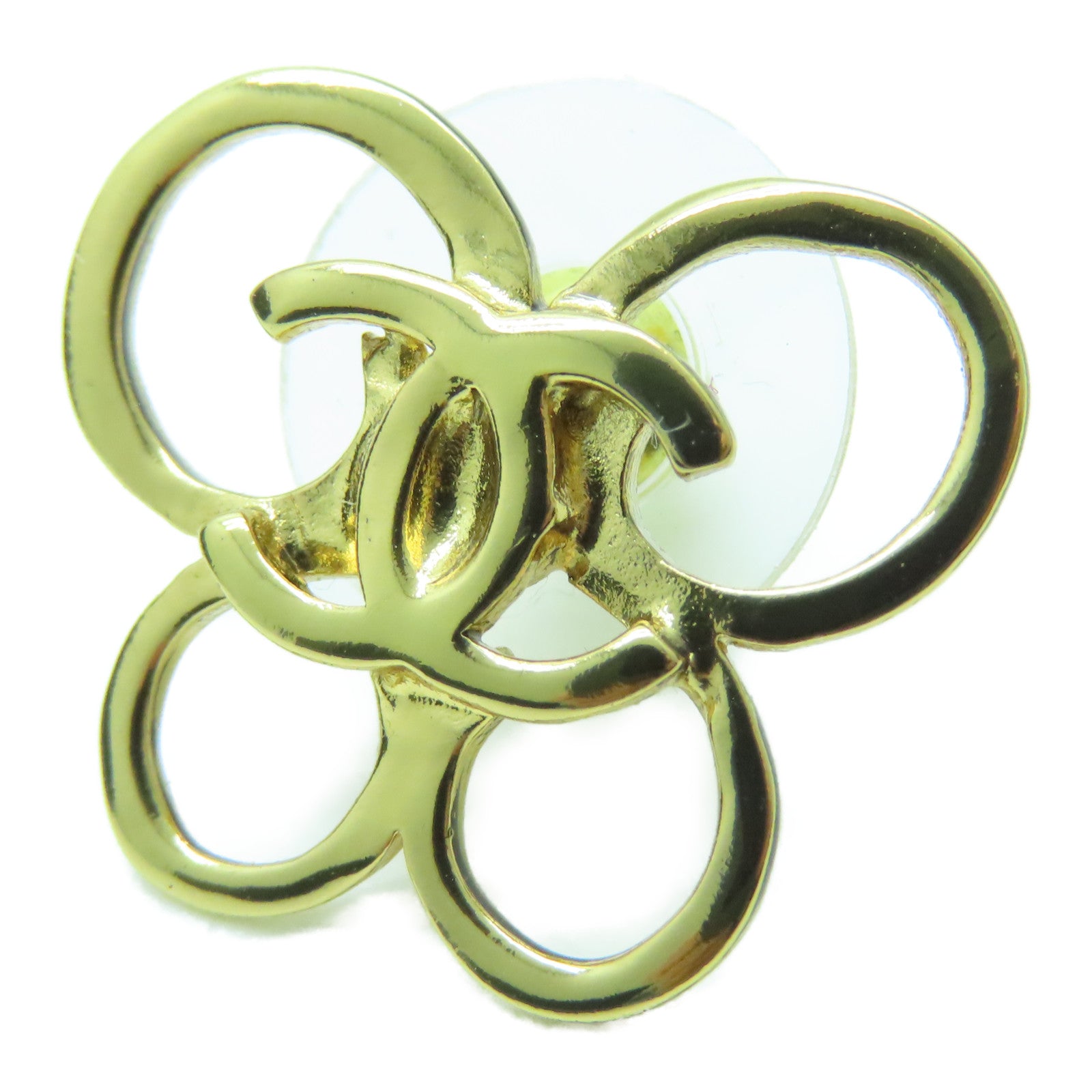 CHANEL 金属Earrings耳环金色