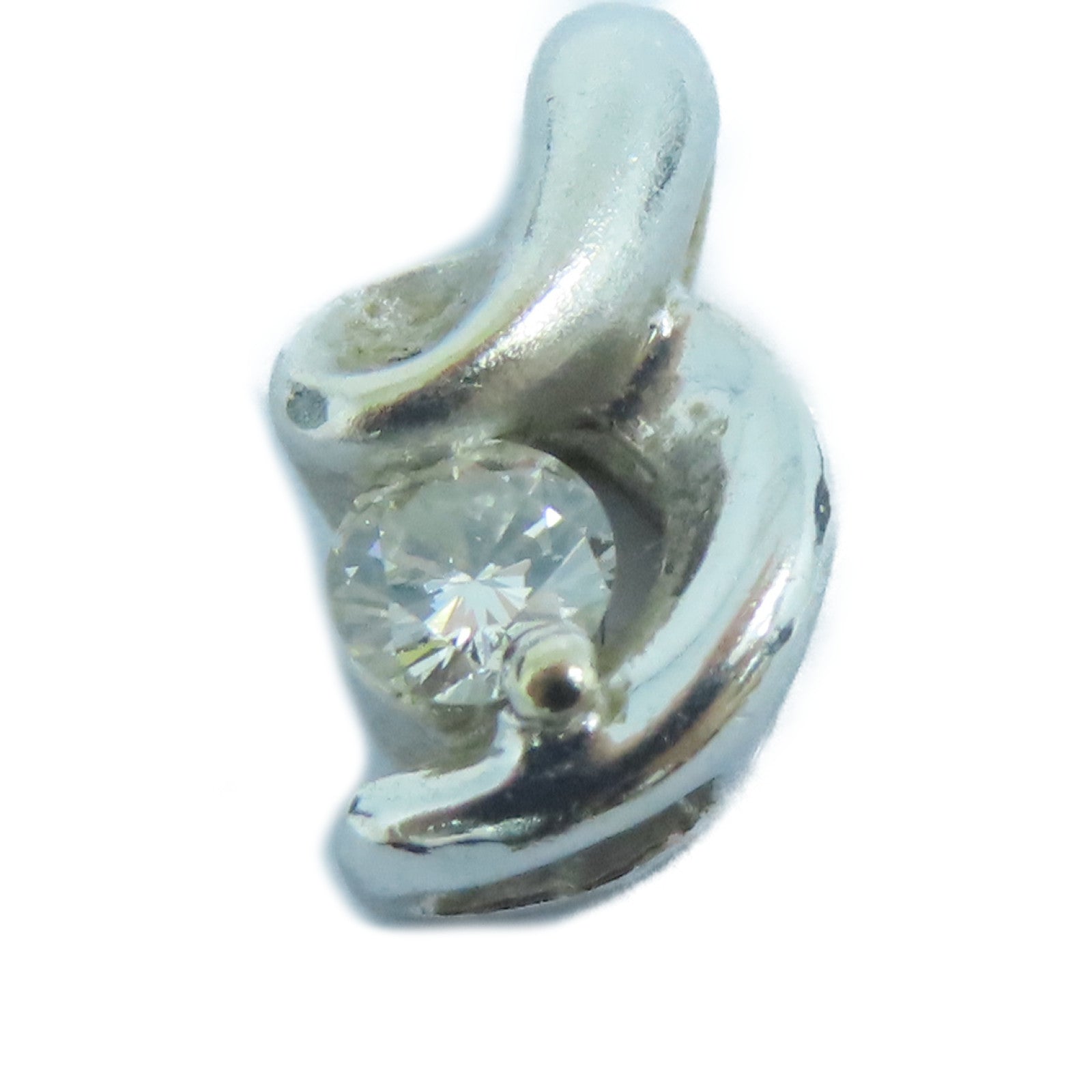 JEWELRY 18K白金Pendant Top钻石吊坠