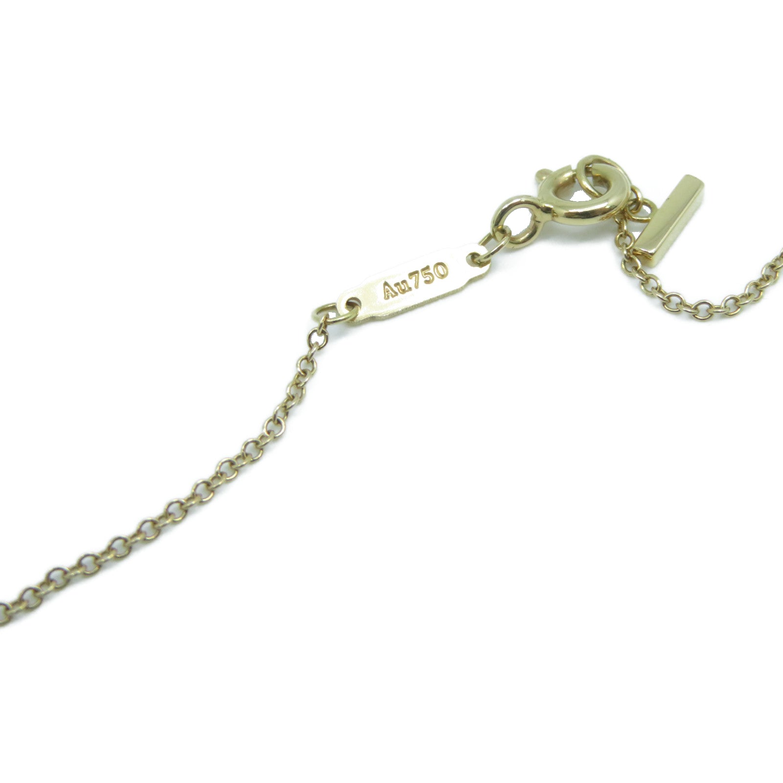 TIFFANY＆CO 18K玫瑰金Small T Smile Pendant金扣項鍊
