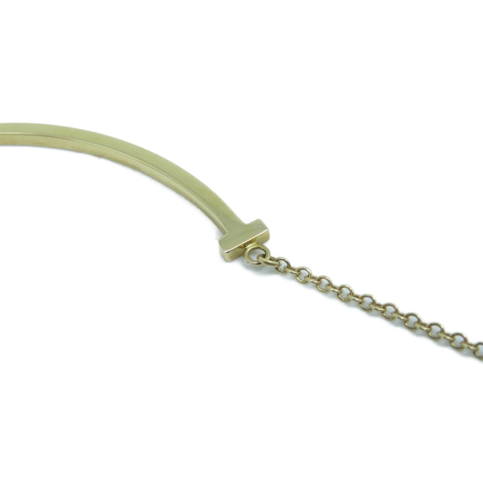 TIFFANY＆CO 18K玫瑰金Small T Smile Pendant金扣項鍊