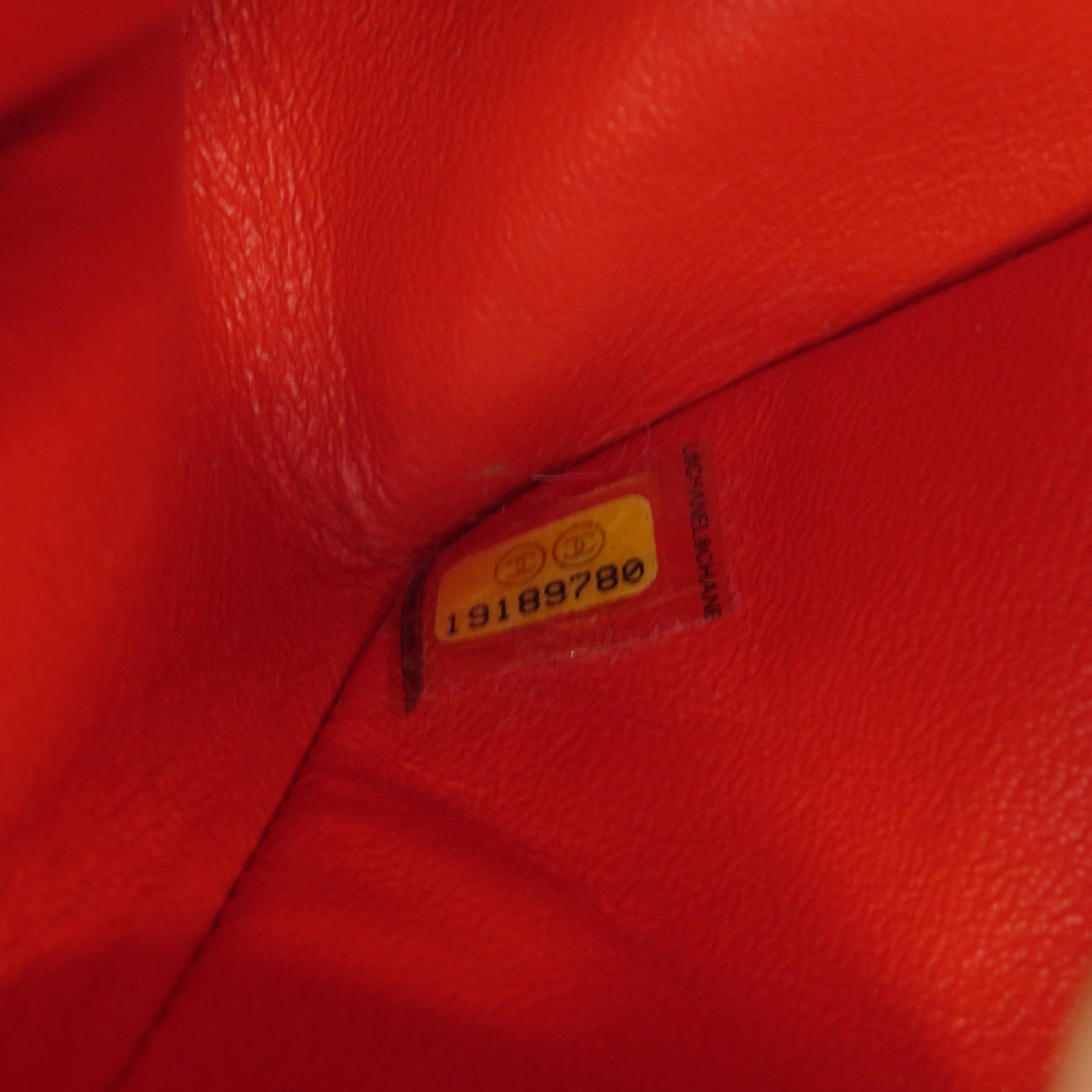CHANEL [Sharp Discount] Patent Leather Chain Shoulder Silver Buckle Chain Belt Shoulder Bag Orange