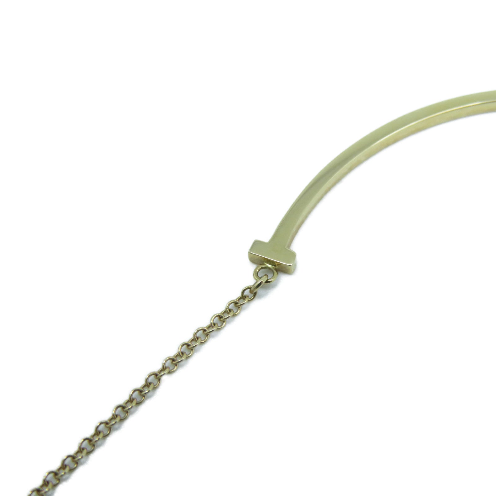 TIFFANY＆CO 18K玫瑰金Small T Smile Pendant金扣項鍊