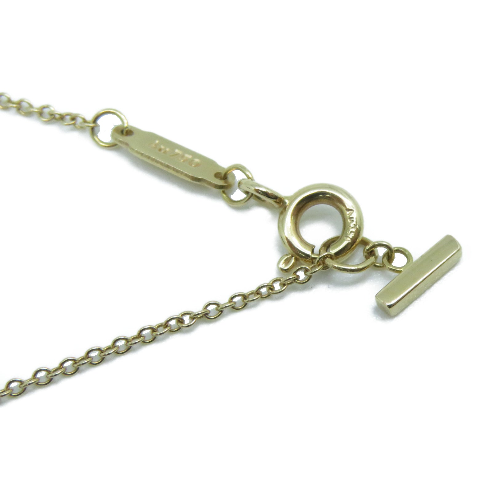 TIFFANY＆CO 18K玫瑰金Small T Smile Pendant金扣項鍊