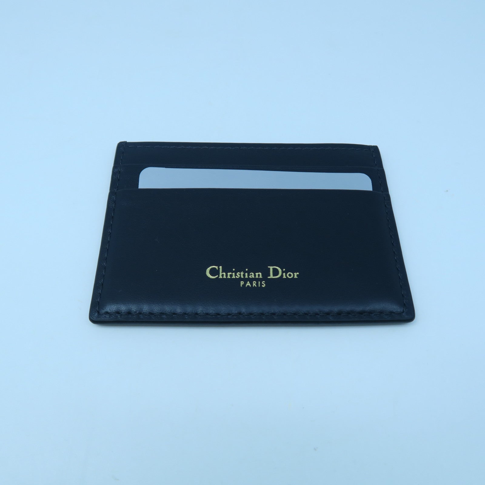 Dior Canvas Travel Kit Silver Buckle Clutch Dark Blue