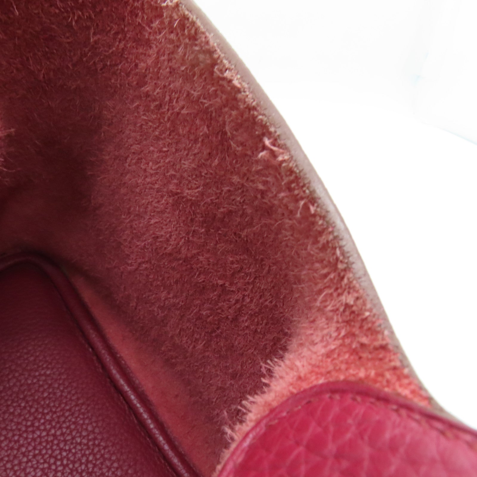 HERMES Clemence皮革Picotin PM Tote Bag銀扣手挽袋紅色