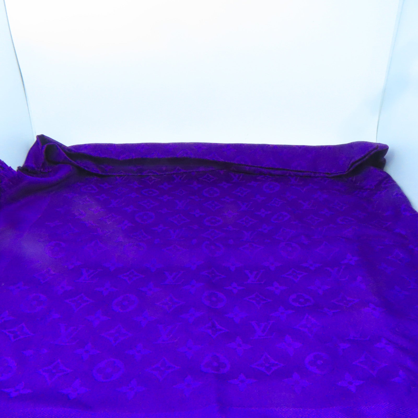 LOUIS VUITTON 絲質/羊毛Scarf絲巾紫色