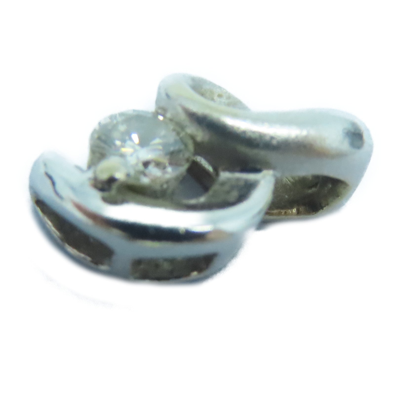 JEWELRY 18K白金Pendant Top钻石吊坠