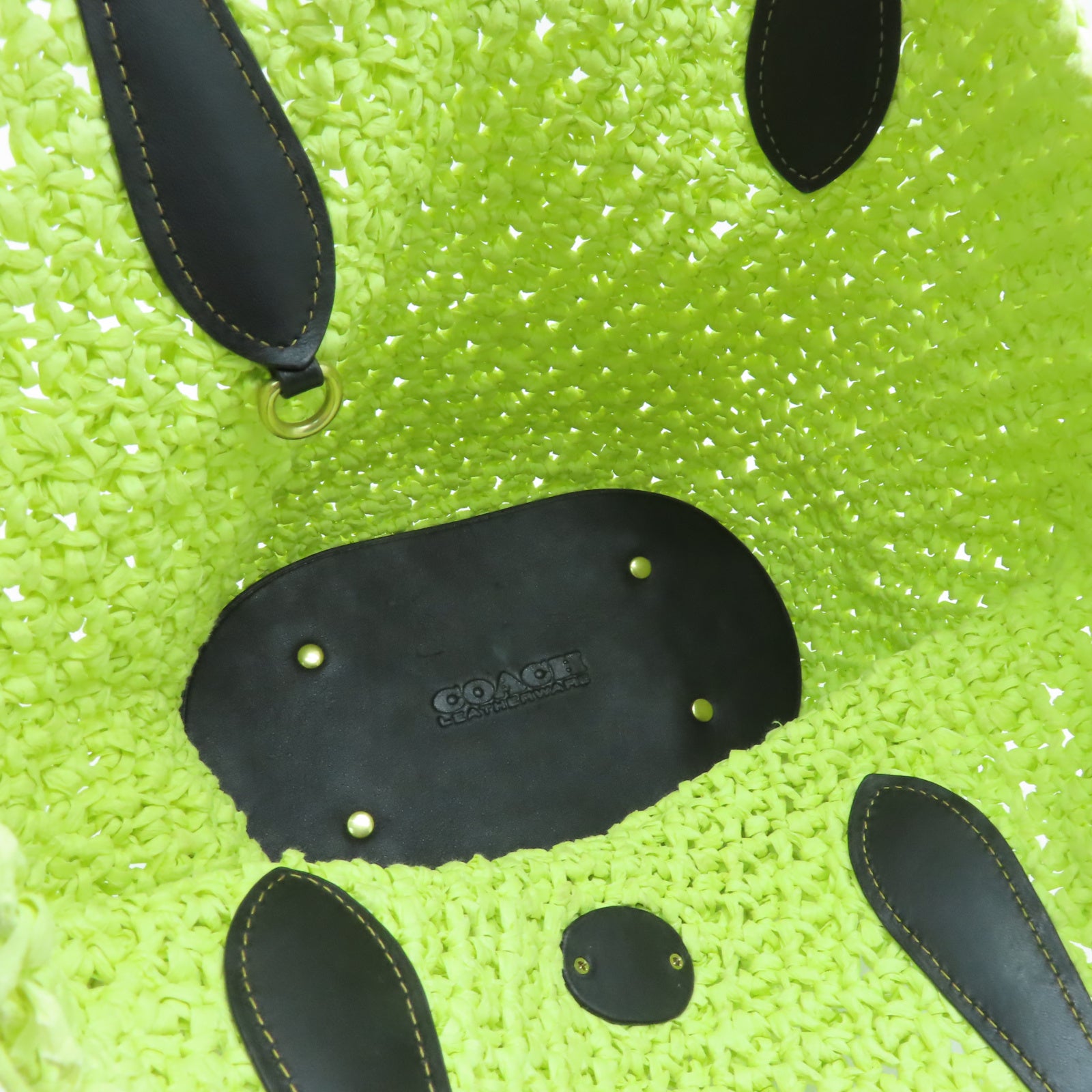 COACH 【激減優惠】Handbag金扣手挽袋綠色