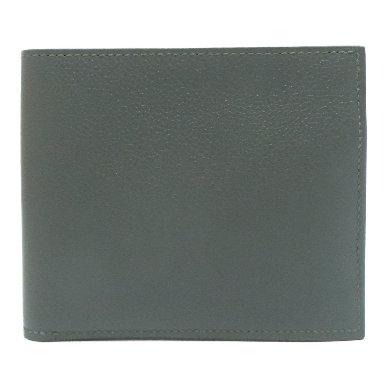 HERMES Evercolor皮革Compact Wallet錢包Etain錫器灰色