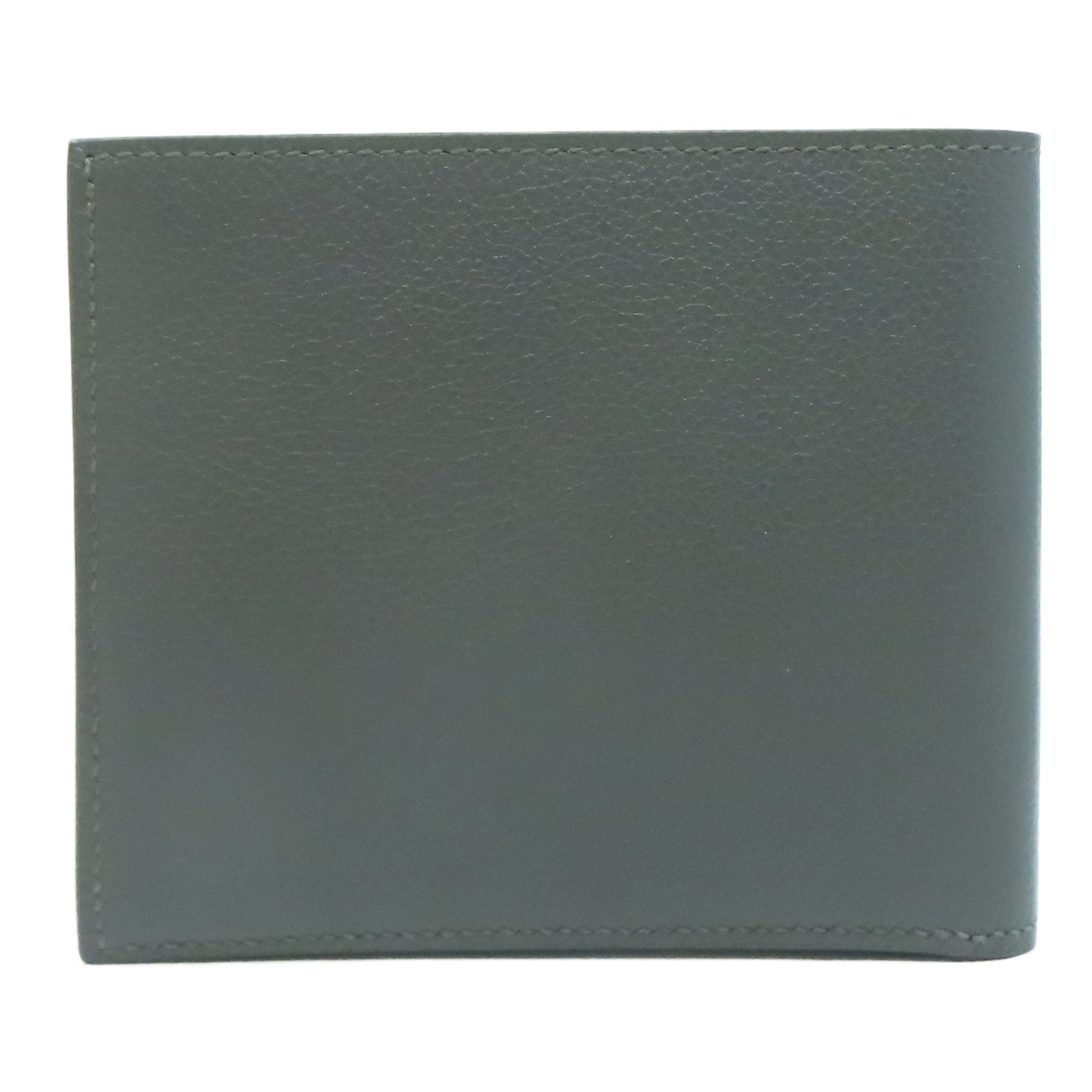 HERMES Evercolor皮革Compact Wallet錢包Etain錫器灰色