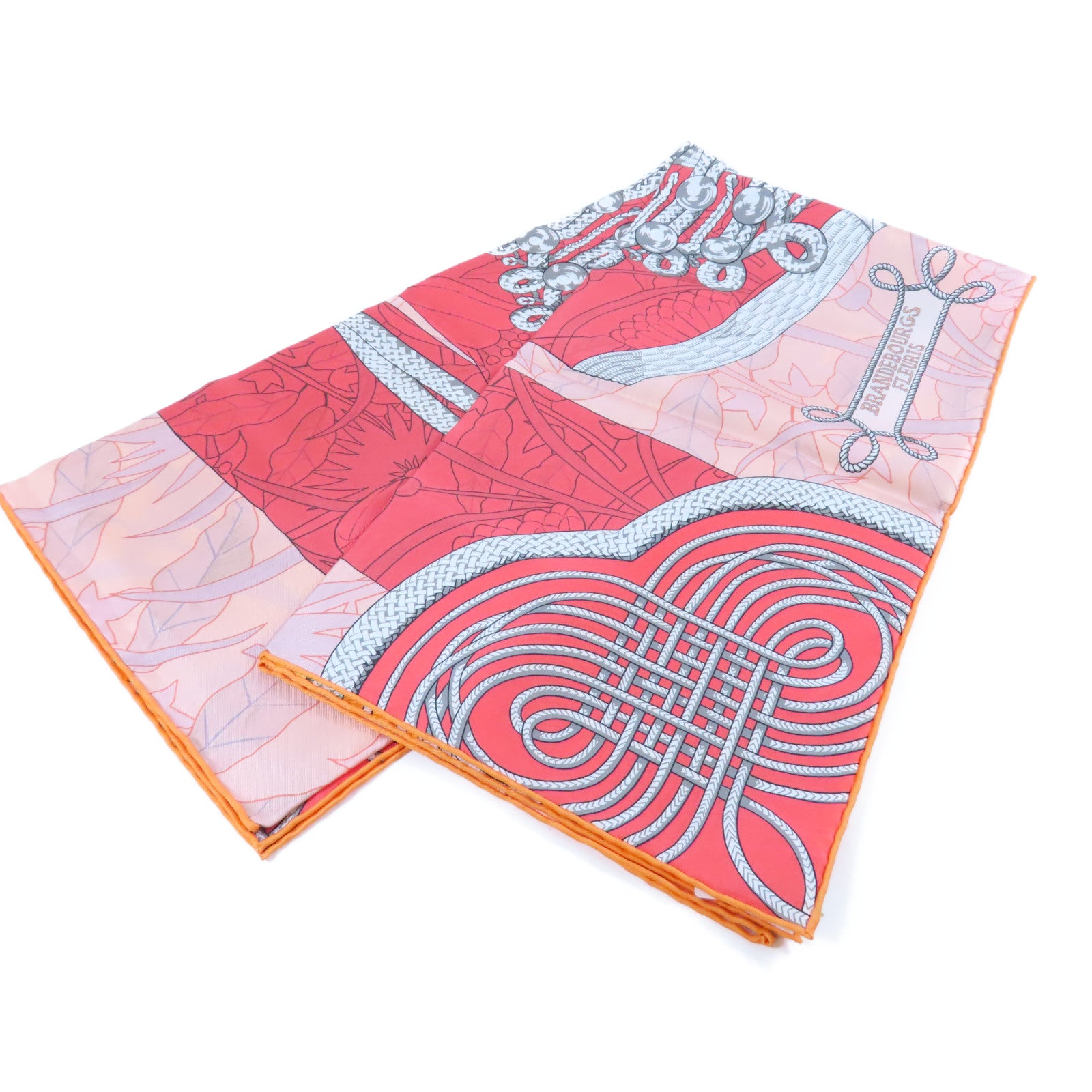 HERMES 絲質Scarf絲巾粉紅色
