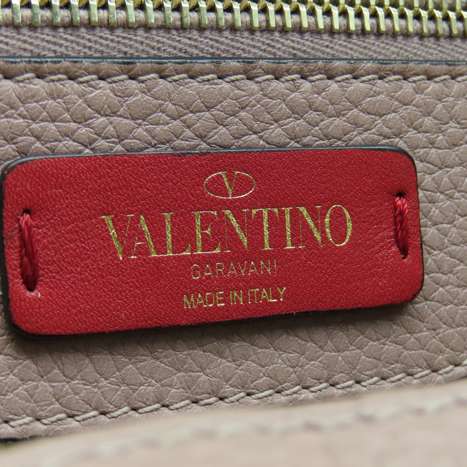 Valentino 牛皮皮革2 Way Shoulder金扣手挽肩背兩用袋粉紅色