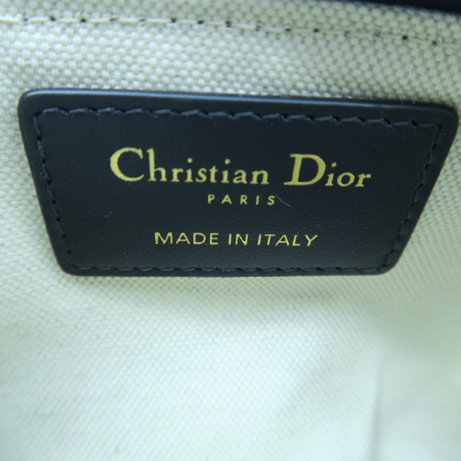 Dior Canvas Travel Kit Silver Buckle Clutch Dark Blue