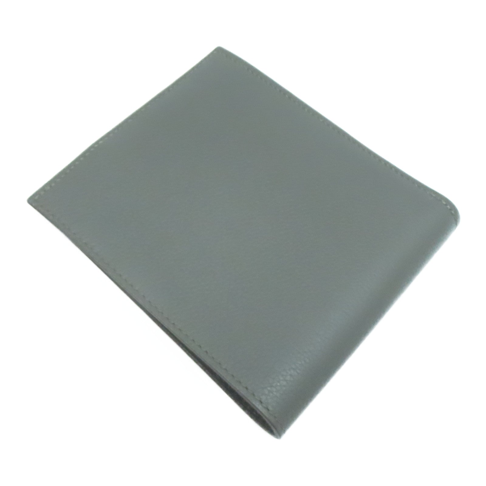 HERMES Evercolor皮革Compact Wallet錢包Etain錫器灰色