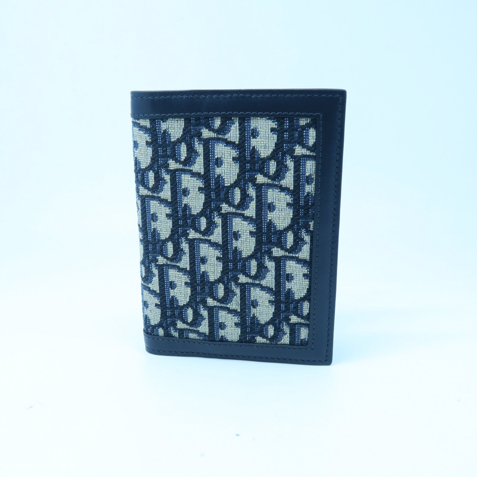 Dior Canvas Travel Kit Silver Buckle Clutch Dark Blue