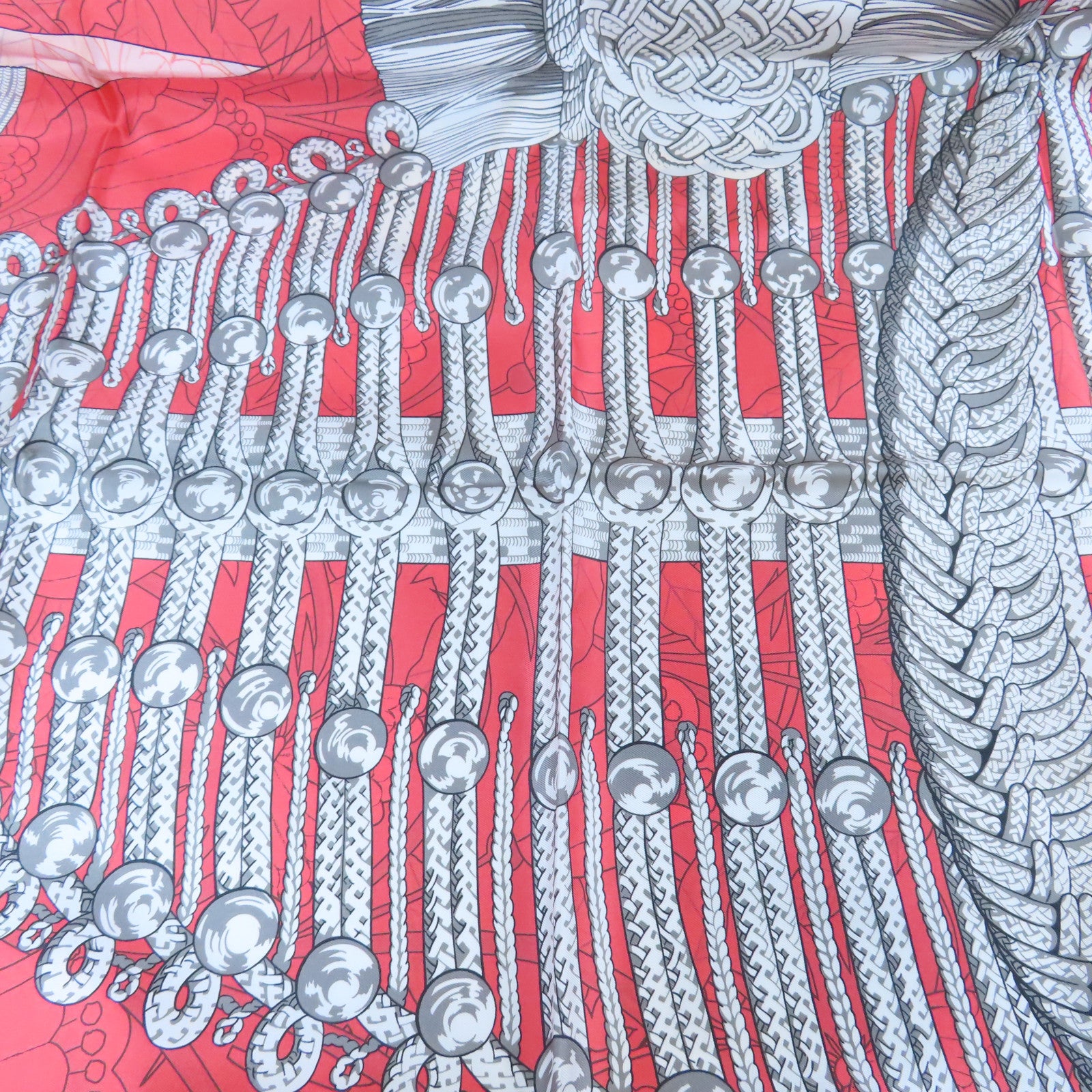 HERMES 絲質Scarf絲巾粉紅色