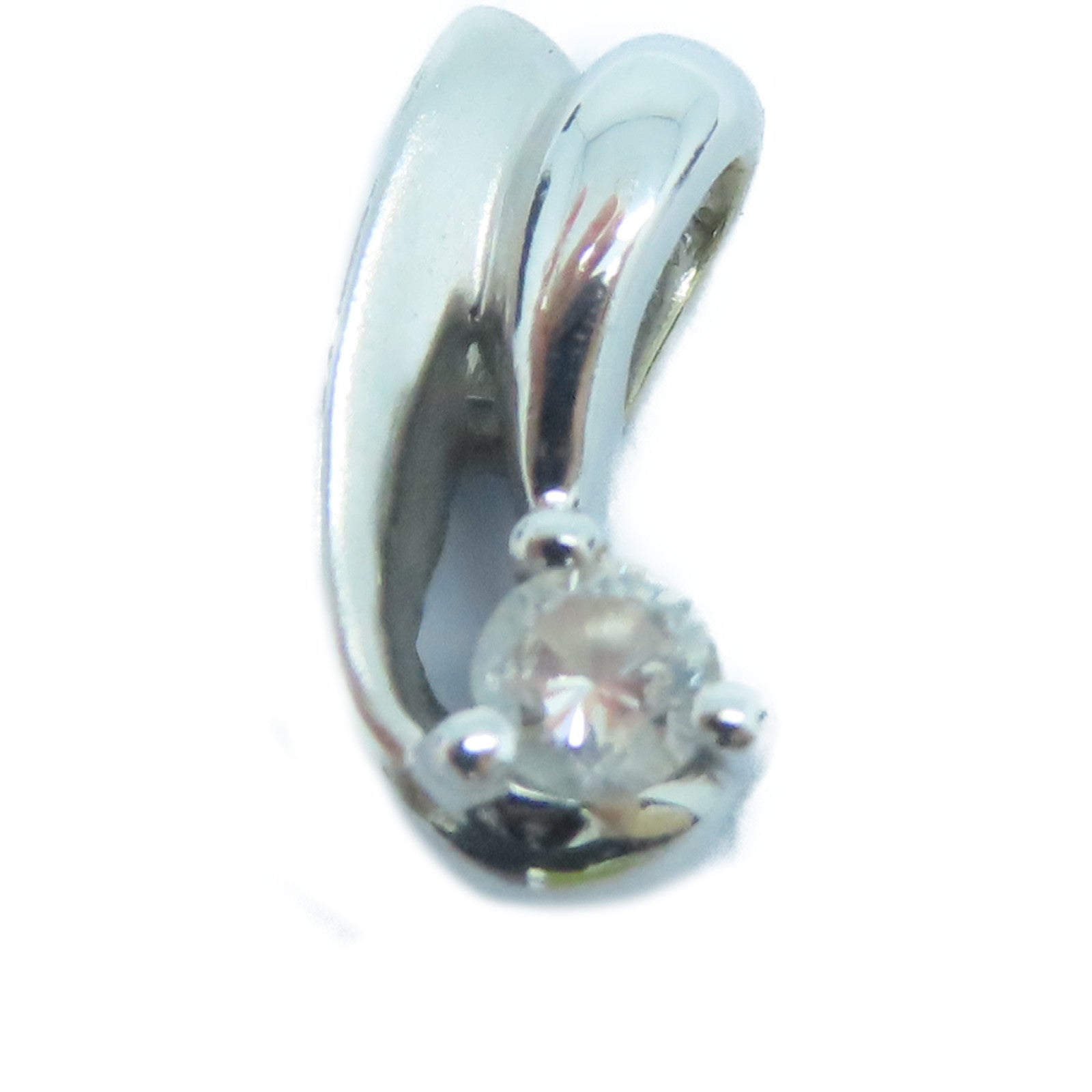 JEWELRY 18K白金Pendant Top钻石吊坠